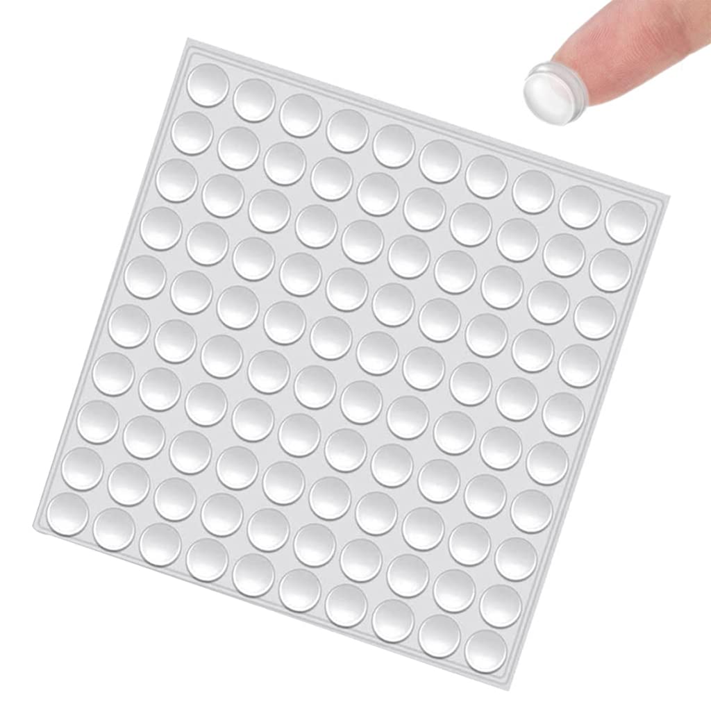 Supvox Magideal Round Adhesive Silicone Bumper Door Cabinet Drawer Safety Stopper Mute Buffer (3x8 mm, Clear) -Set of 100 Pieces, 1 Sheet Supvox Magideal Round Adhesive Silicone Bumper Door Cabinet Drawer Safety Stopper Mute Buffer (3x8 mm, Clear) -Set of 100 Pieces, 1 Sheet